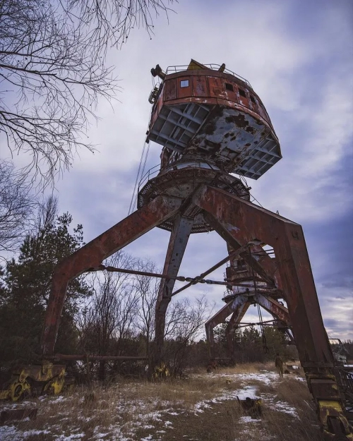 Прип'ятський вантажний порт - Покинуті місця, Київська область, Прип'ять