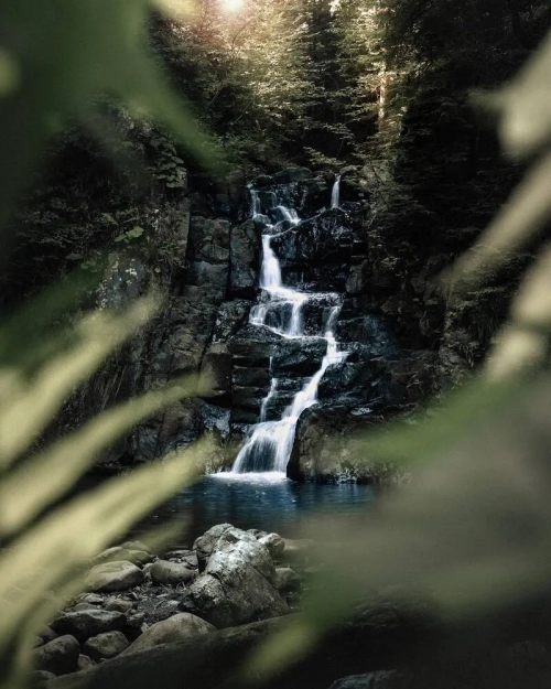 Водоспад Малий Кузьминець - Водоспади, Івано-Франківська область, 